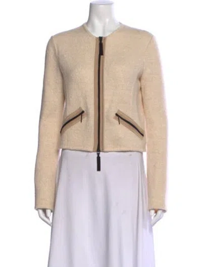 Pre-owned Giorgio Armani Cashmere Crew Neck Sweater In Neutral