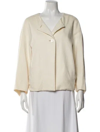 Pre-owned Giorgio Armani Cashmere Evening Jacket In Neutral