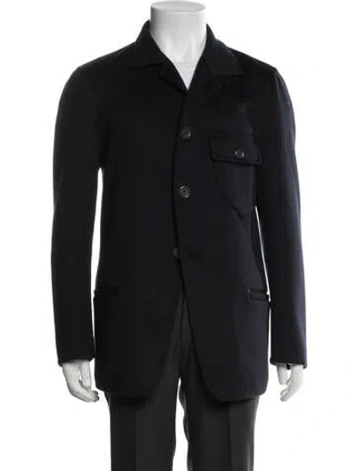 Pre-owned Giorgio Armani Cashmere Jacket In Black