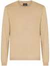 Giorgio Armani Crew-neck Long-sleeve Sweater In Neutral