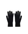 Giorgio Armani Cashmere Knitted Gloves In Black