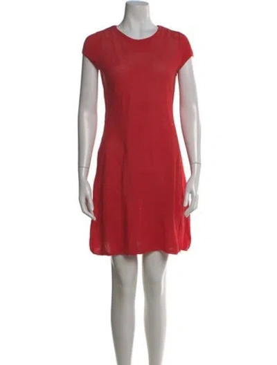Pre-owned Giorgio Armani Cashmere Mini Dress In Pink