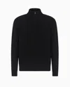 Giorgio Armani Cashmere Mock-neck Jumper In Black