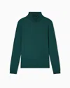 Giorgio Armani Cashmere Mock-neck Jumper In Green