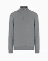 Giorgio Armani Cashmere Mock-neck Jumper In Grey