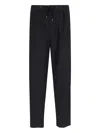 Giorgio Armani Trousers Featuring Elastic Waistband And Pockets In Black