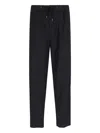 Giorgio Armani Trousers Featuring Elastic Waistband And Pockets In Black