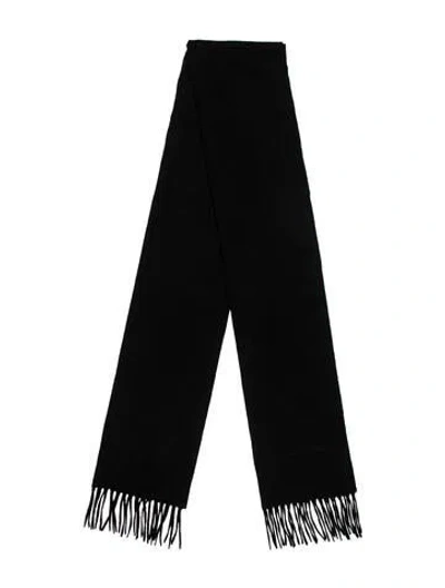 Pre-owned Giorgio Armani Cashmere Scarf In Black