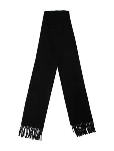 Pre-owned Giorgio Armani Cashmere Scarf In Black