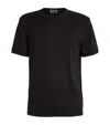 Giorgio Armani Cashmere Short-sleeve Sweater In Black