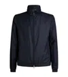 Giorgio Armani Blouson Jacket Jackets Grey In Blue