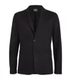 Giorgio Armani Cashmere Single-breasted Blazer In Black