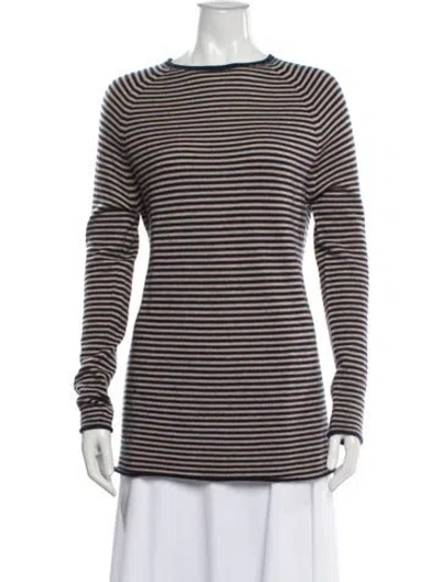 Pre-owned Giorgio Armani Cashmere Striped Sweater In Multi