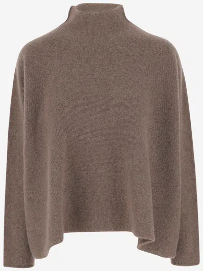 Giorgio Armani Cashmere Sweater In Brown