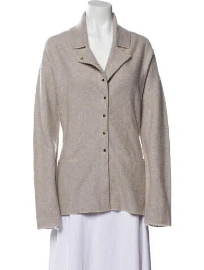 Pre-owned Giorgio Armani Cashmere Sweater In Gray