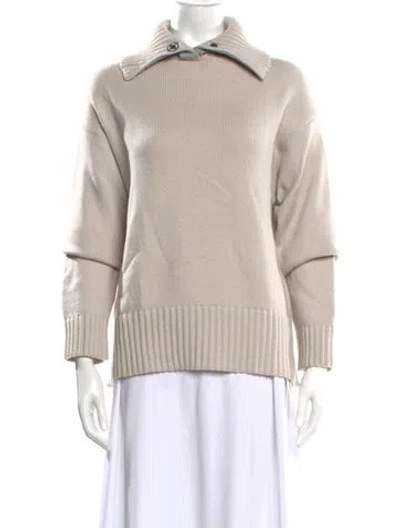 Pre-owned Giorgio Armani Cashmere Sweater In Neutral