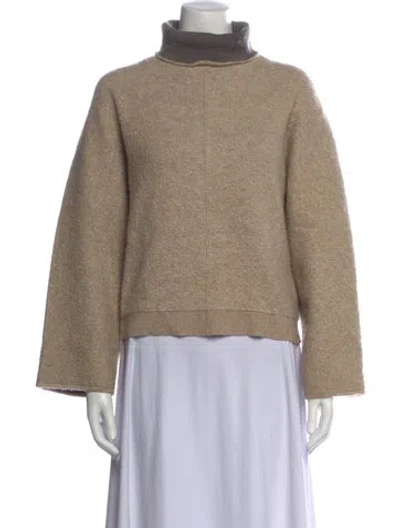Pre-owned Giorgio Armani Cashmere Turtleneck Sweater In Neutrals