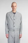 Giorgio Armani Casual Jacket In Green Viscose