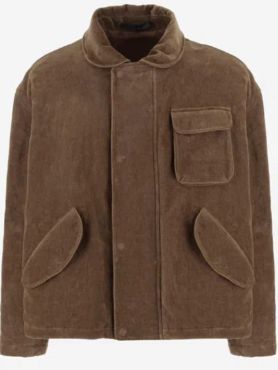 GIORGIO ARMANI CASUAL JACKET IN BEIGE COTTON