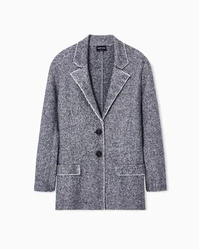 Giorgio Armani Casual Jackets In Blue