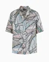Giorgio Armani Printed Silk Short-sleeved Shirt
