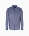 Giorgio Armani Casual Shirts In Blue