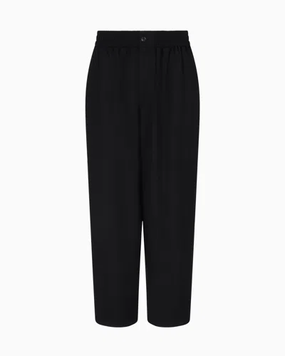 Giorgio Armani Casual Trousers In Black