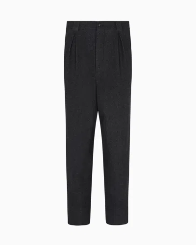 Giorgio Armani Casual Trousers In Black