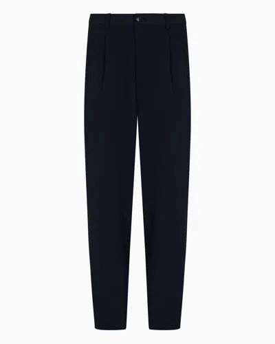 Giorgio Armani Casual Trousers In Black