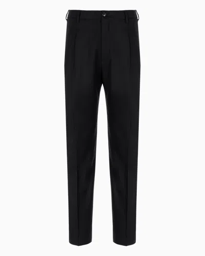 Giorgio Armani Casual Trousers In Black