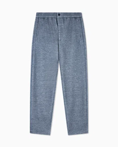 Giorgio Armani Elasticated-waist Track Pants In Blue