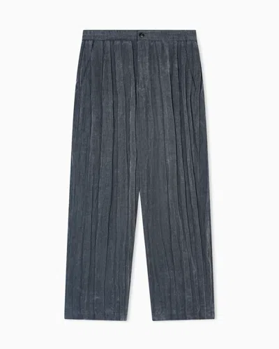 Giorgio Armani Casual Trousers In Gray
