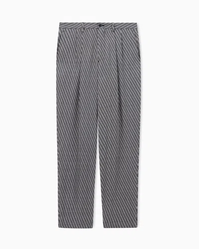 Giorgio Armani Casual Trousers In Multi