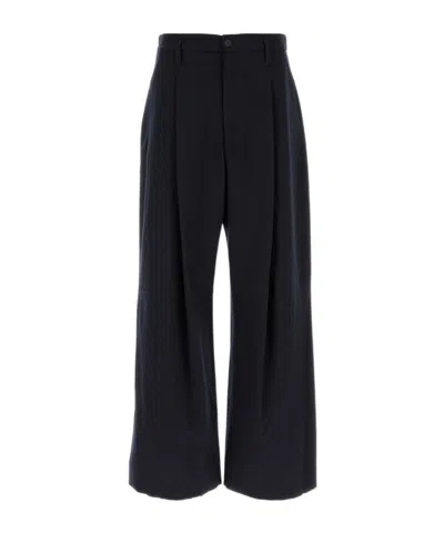 Giorgio Armani Casual Trousers With Belt Loops In Blue