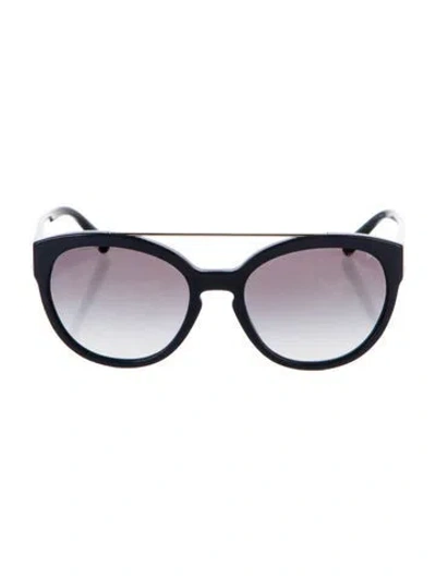 Pre-owned Giorgio Armani Cat-eye Gradient Sunglasses In Blue