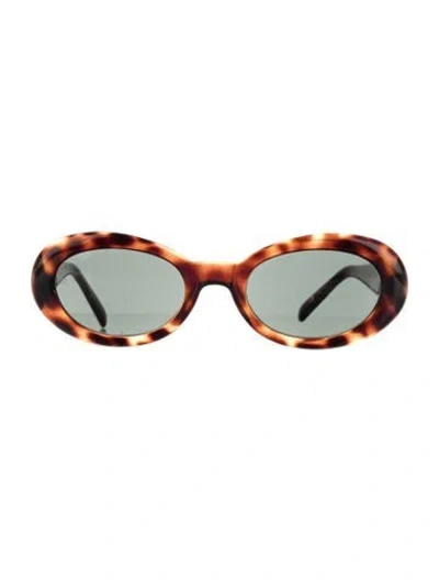 Pre-owned Giorgio Armani Cat-eye Tinted Sunglasses In Brown