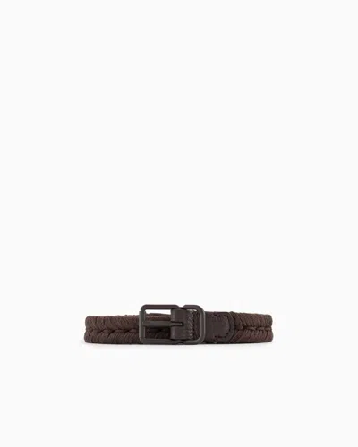 Giorgio Armani Ceinture En Corde Et Cuir