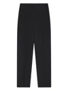Giorgio Armani Straight-leg Trousers In Viscose Cady In Black