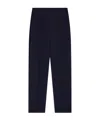 Giorgio Armani Straight-leg Trousers In Viscose Cady In Blue