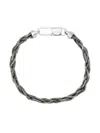 Giorgio Armani Chain-link Detailing Bracelets In Silver