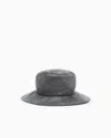 Giorgio Armani Chapeau En Viscose Et Cupro In Brown