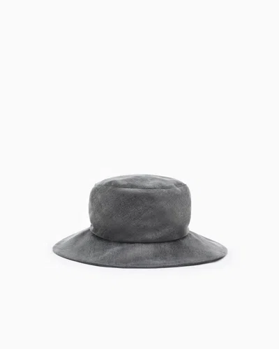 Giorgio Armani Chapeau En Viscose Et Cupro In Green