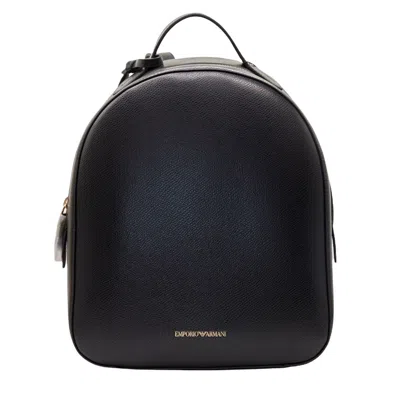 Giorgio Armani Charm-detailed Zipped Backpack  In Black
