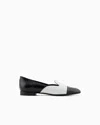 Giorgio Armani Chaussures À Enfiler En Cuir Brossé Bicolore