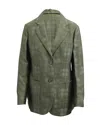Giorgio Armani Checkered Single Breasted Blazer In Multicolor Polyester In Multi