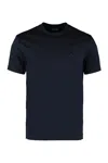 GIORGIO ARMANI CHEST LOGO EMBROIDERED T-SHIRT