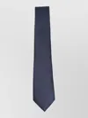 Giorgio Armani Chevron Pattern Tie Regular Width Textured In Blue