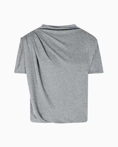 Giorgio Armani Pull En Jersey Effet Chiné In Gray