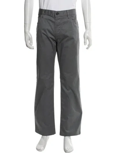 Pre-owned Giorgio Armani Chinos In Gray