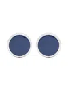Giorgio Armani Circular-faceted Cufflinks In Silver